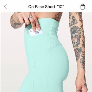 Lululemon On Pace Short 10” NEW WITH TAGS!!